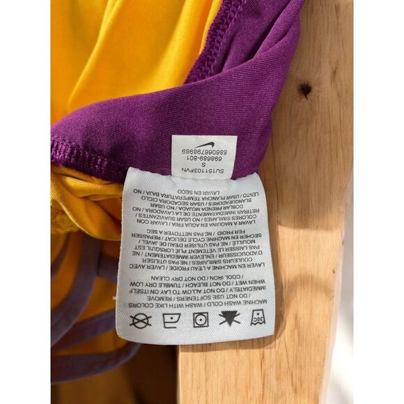 Nike Womens 3.5 Inch Fly Knit Training Shorts Orange Purple 613595 807 size S - Picture 9 of 13